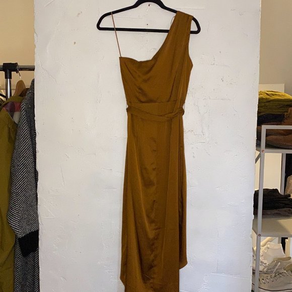 NWT Baltic Born Celia One Shoulder Midi Dress - Picture 9 of 9